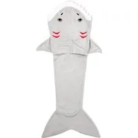 Corimori Deckenschlafsack Haifisch Flauschige Kuschel-Decke Couch-Schlafsack (Packung, Geschenk), Hai-Kuscheldecke, Geschenk, Erwachsene, Herren, Einheitsgröße