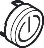 Hansgrohe Druckknopf Symbol ON/OFF mattschwarz , 93579670 93579670