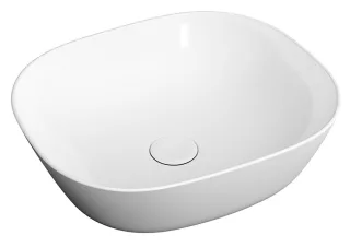 VitrA Plural Aufsatzschale flach rechteckig 45 x 38 x 14 cm Weiß Hochglanz,7810B403-0016 7810B403-0016