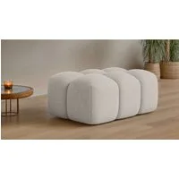 OTTO home Polsterhocker KALLIE Sitzhocker, Bubble-Optik, Maße B/T/H: 90/60/44 cm, moderne Steppung, hoher Sitzkomfort und modernes Design