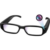 SpionProfi Überwachungskamera 32GB Mini Kamera Brille Video Ton Aufnahme Outdoor Cam Urlaub (Außenbereich, Innenbereich, 1-tlg., Versteckte Spycam Kamera Mini Cam in Brille ohne Sehstärke)