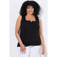 Ulla Popken Longtop Top Carré-Ausschnitt ärmellos