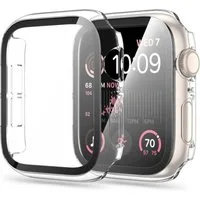 TECH PROTECT Smartwatch-Hülle Defense360 mit gehärtetem Glas Kompatibel mit Apple Watch SE (44 mm) 44, Integrierter Displayschutz bei schlankem Gehäusedesign