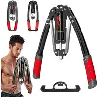 AKKEE Hantel-Set einstellbare hydraulische Armtrainingsgerät 10–200 kg, (Doppelfeder-Hydraulik-Power-Twister), Muskeltraining zur Stärkung der Armmuskulatur
