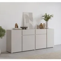 OTTO home Sideboard Metric,Breite 195 cm, grifflose Kommode 4 Türen/2 Schubkästen, Schubladenschrank mit viel Stauraum, Einlegeböden verstellbar