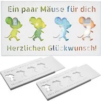 TSB Werk Geschenkpapier 2x Geldgeschenk Geburtstagskarte Geld Geschenkidee, Geburtstag, Geldscheingeschenk
