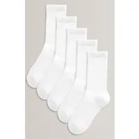 Next Sportsocken 5 x Gerippte Socken mit gepolstertem Fußbett (5-Paar)
