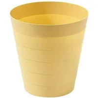 Sinoba Papierkorb moderner Mülleimer Papiereimer 6105 rund, Abfalleimer für Büro Kinderzimmer aus Kunststoff 9 Liter Höhe 25 cm