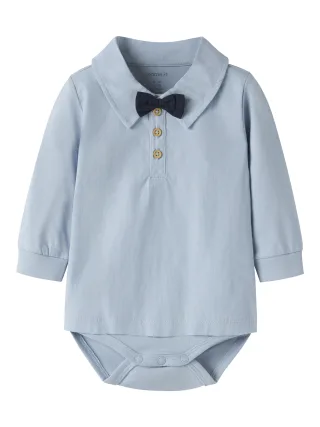 NAME IT - NBMNOLLER LS BODY Blue Fog - Gr. - 86