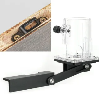 GANWEI Woodworking Slotting Bracket Locator Simple Connector Trimmer Side Milling Woodworking Trimmer Tool For 65mm Base
