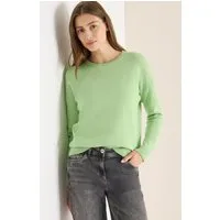 CECIL Strickpullover Sweatshirt mit Rundhals