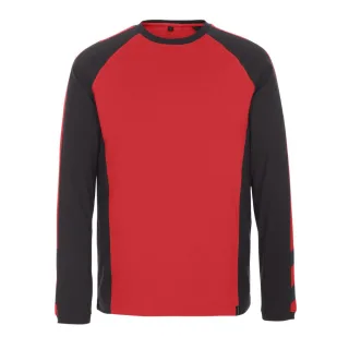MASCOT Bielefeld Langarmshirt Rot / Schwarz M - 50568-959-0209-M