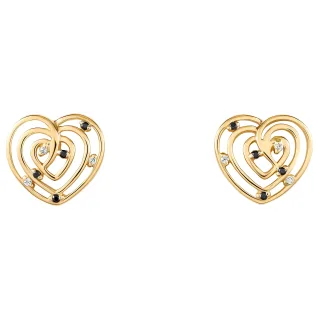 Orphelia 'Euphoria' Ohrstecker für Damen, 925 Sterlingsilber, Gold ZO-7522/G