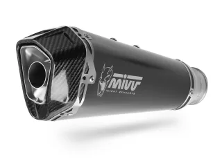 Sport Auspuff MIVV Delta Race Edelstahl schwarz Ducati Multistrada 1260 Bj. 2018-2019 EURO-4 +ABE