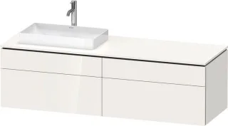 Duravit L-Cube Konsolenwaschtischunterbau wandhängend Weiß Hochglanz 1620x550x482 mm - LC4871L222200 LC4871L22220000