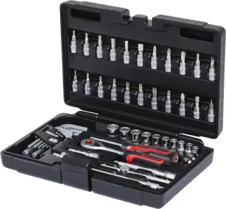 KS Tools 1/4" Steckschlüssel-Satz, 51-tlg - 911.0651