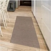 Andiamo Küchenläufer Soft, rechteckig, Höhe: 5 mm, Vinyl-Küchenläufer, meliert, Flechtoptik, rutschhemmend