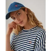 OPUS Baseball Cap Alovely denim aus Denim mit Herzstickerei one size, fester Griff, Pull-on