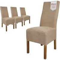 sh SCHEFFLER-HOME LIVE HOMESTYLE Stuhlhusse Leon Stoff Veltara, Premium-Microfaser Veltara in edler Wildleder-Optik