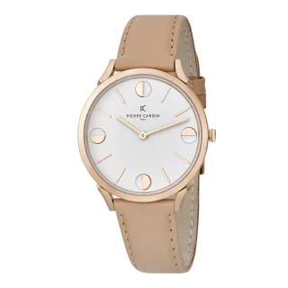 Pierre Cardin Pigalle Half Moon Beige Unisex Armbanduhr CPI.2011