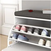 Vicco Schuhbank Georg, Weiß, 60 x 49.5 cm mit Auflage (1-St)