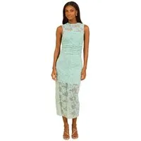 LIPSY Meshkleid Lipsy Bodycon-Kleid mit 3D-Blumen Midaxi, Regular (1-tlg)