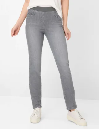 Raphaela by Brax Damen Five-Pocket-Hose Style PAMINA GREY SLIGHTLY USED, denim grau, Gr. 52