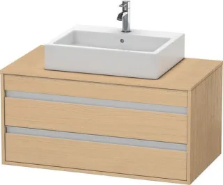 Duravit Ketho Konsolenwaschtischunterbau wandhängend Natur Eiche Matt 1000x550x496 mm - KT665503030 KT665503030