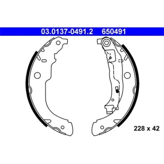 ATE Bremsbacken hinten Citroen C3 Ds3 DS Ds Peugeot 207