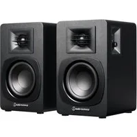 audio-technica AT-SP3X Bluetooth-Lautsprecher (2-Wege aktiv, Bluetooth, Kompaktlautsprecher, schwarz)