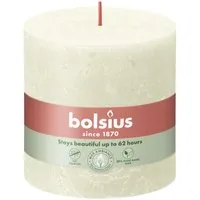 Bolsius Stumpenkerze Bolsius Rustik Stumpenkerze weiche perle, Höhe: 10