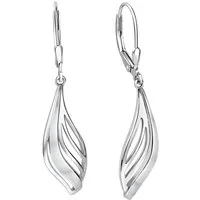 Vivance Paar Ohrhänger 925/- Sterling Silber rhodiniert glanz/matt