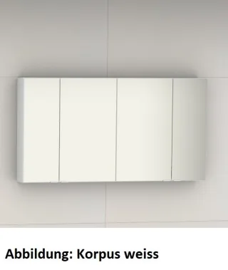 Artiqua Spiegelschrank, Oxid Hellgrau quer, 070-SDT-1-13-721 070-SDT-1-13-721