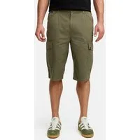 Indicode Cargoshorts Herren INNadim Cargoshorts aus Baumwolle mit elastischen Einsätzen am Bund für eine flexible Passform
