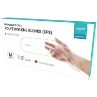 EUROPAPA Einweghandschuhe 100, 200, 300 Vorteilspack CPE transparenz Einweghandschuhe in Box (100-St., Einmalhandschuhe) latexfrei Gummihandschuhe puderfrei Handschuhe