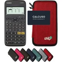 CASIO Taschenrechner fx-82DE X ClassWiz inkl. WYNGS Schutztasche Rot