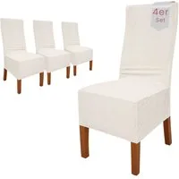 sh SCHEFFLER-HOME LIVE HOMESTYLE Stuhlhusse VelvetFit Puma – elastischer Stuhlbezug, für große Stühle, Samt-Optik, Idealmaße 46×66 cm Rückenlehne