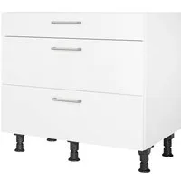 nobilia® Unterschrank "Laser", vormontiert, mit höhenverstellbaren Sockelfüßen, in den Breiten 30, 45, 60 und 90 cm, mit Schubkasten und Auszügen