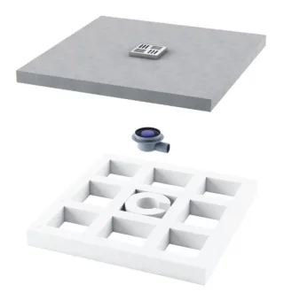 Neuesbad Duschboard 800 x 800 x 50 mm 3053