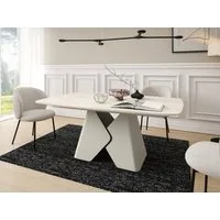 Compleo Esstisch luxuriöser, Tisch mit Butterfly-Auszug, Esszimmer Möbel, Made in EU, Breite nach Wahl: 180 oder 200 cm