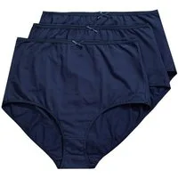 Ulla Popken Slip Maxislips 3er-Pack einfarbig