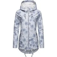 Ragwear Outdoorjacke Zuzka Flower stylische Übergangsjacke mit großer Kapuze