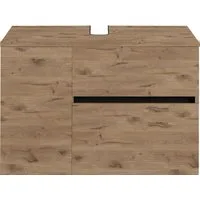 Home affaire Waschbeckenunterschrank Wisla für Wandmontage, Siphonausschnitt, Push-to-open-Funktion, Breite 80 cm