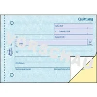 Avery Zweckform Formularblock Formularbuch Quittung A6 quer selbstdurchschreibend VE=2x40 Blatt