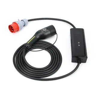 11KW Type 2 6-16A Portable EV Charger 3 Phase 10M Cable EVSE Charging Box Electric Car Vehicle Charger CEE Plug