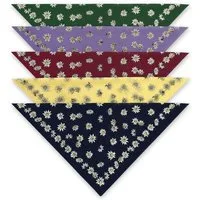 Luise Steiner Halstuch Trachtentuch - ALPENBLUME - bordeaux, flieder, gelb, marine, tanne