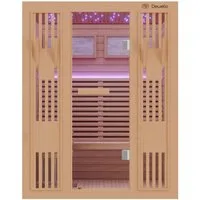 Dewello Sauna MINTO 150x130 Finnische Sauna, 3 Personen, Saunaofen, Harvia 4,5KW