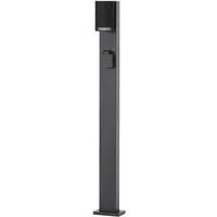 Lindby Außen-Stehlampe Enerio, Metall, Schwarz IP44, 1 x 10 W LED