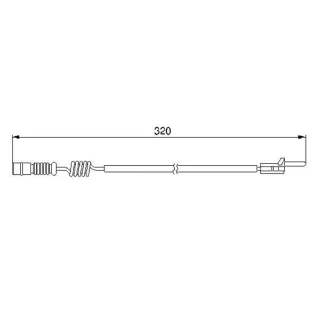 Bosch Warnkontakt f?r Bremsbel?ge Mercedes M-Klasse W163 1987474964