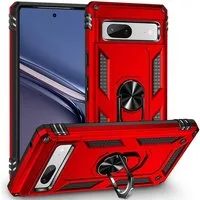 CoolGadget Handyhülle Armor Shield Case für Google Pixel 7a 6,1 Zoll, Outdoor Cover Magnet Ringhalterung Handy Hülle für Pixel 7a